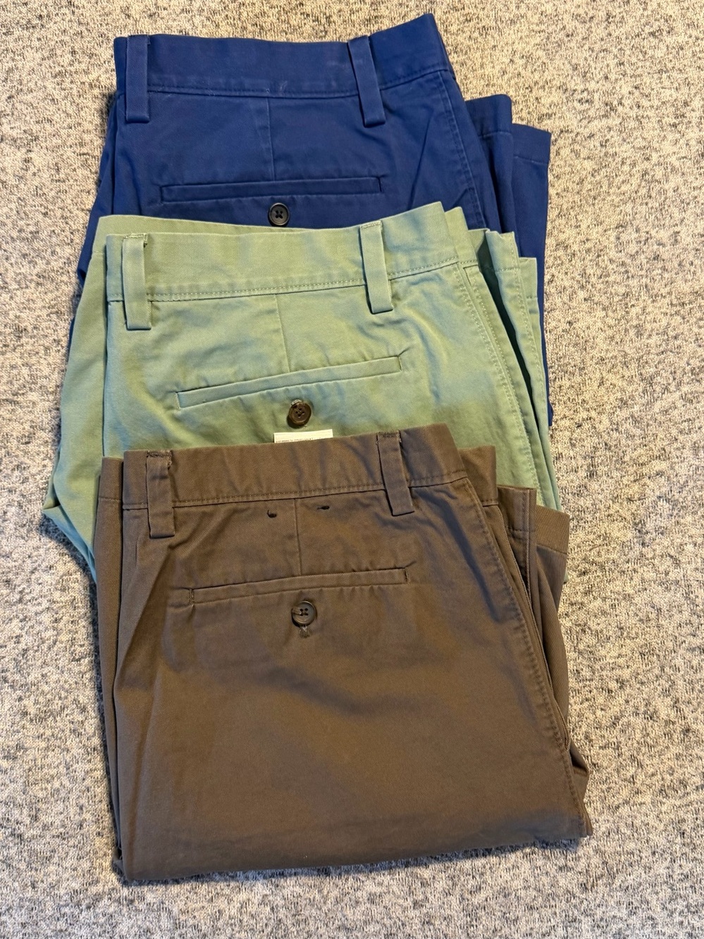 Bundle 3 Pair Banana   Republic Deck Shorts Mens Size 36
